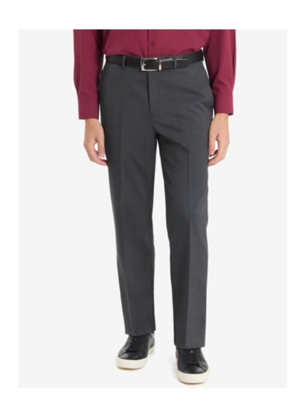 Chaps Men's Charcoal Dress Pants